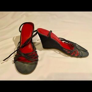 Gap denim wedge sandals